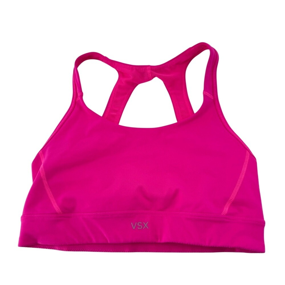 Victorias Secret VSX Sport Player Open-Back Sports Bra Pink S/P Medium Support